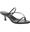 Schutz Women's Evenise Neon Kitten Heel Sandals In Black Leather