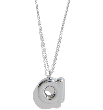 Marc Jacobs Bubbly A Pendant In Silver