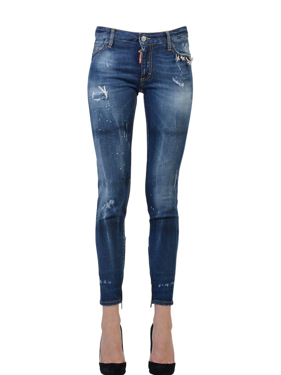 medium waist skinny jeans