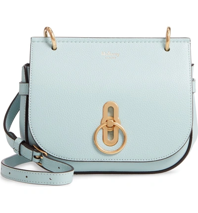 Mulberry Small Amberley Leather Crossbody Bag - Blue In Light Antique Blue
