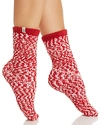 Ugg Australia Cozy Chenille Socks In Poppy Red