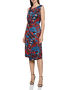 Reiss Diona Printed Dress In Multi | ModeSens