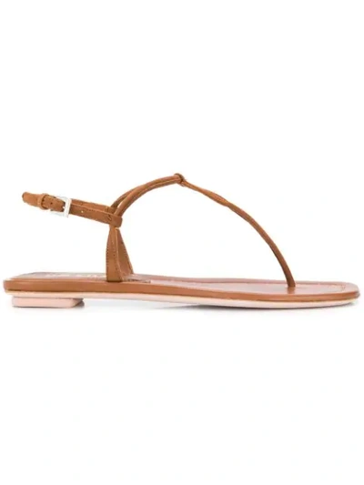 Prada Ankle-strap Suede Sandals In Light Brown