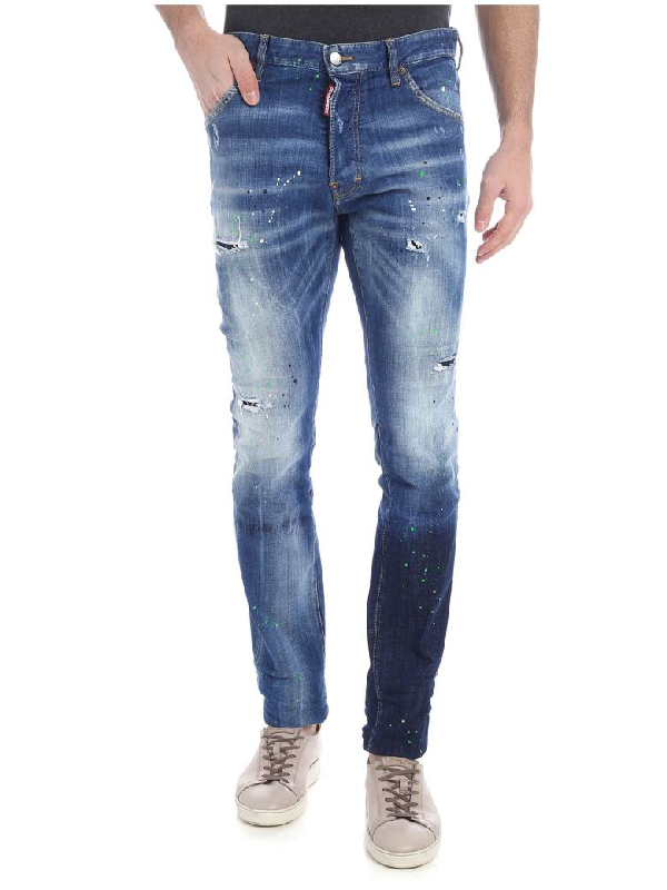Dsquared2 Destroyed Cool Guy Jeans In Blu | ModeSens