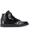 Nike Jordan Women's Air Jordan 1 Mid Se Casual Shoes, Black - Size 7.0 In 002 Black Black Black
