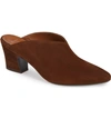 Aquatalia Olima Weatherproof Mule In Chocolate Suede