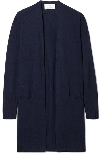 Allude Cashmere Cardigan In Navy