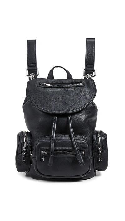 Mcq By Alexander Mcqueen Mini Convertible Drawstring Backpack In Black