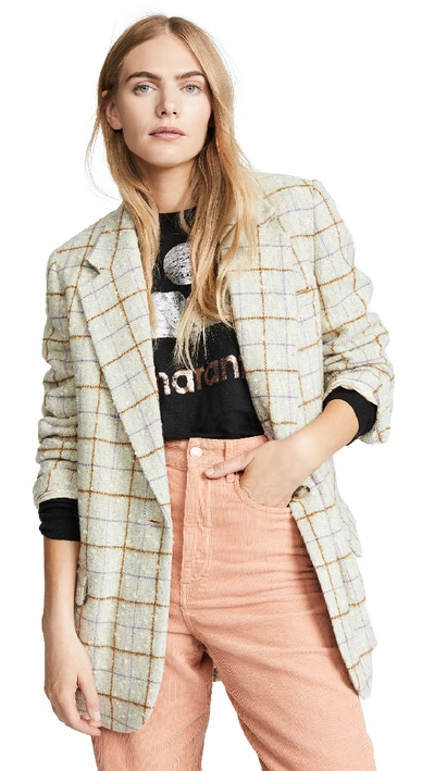 Isabel Marant Étoile Orix Wool-blend Jacket In Ecru