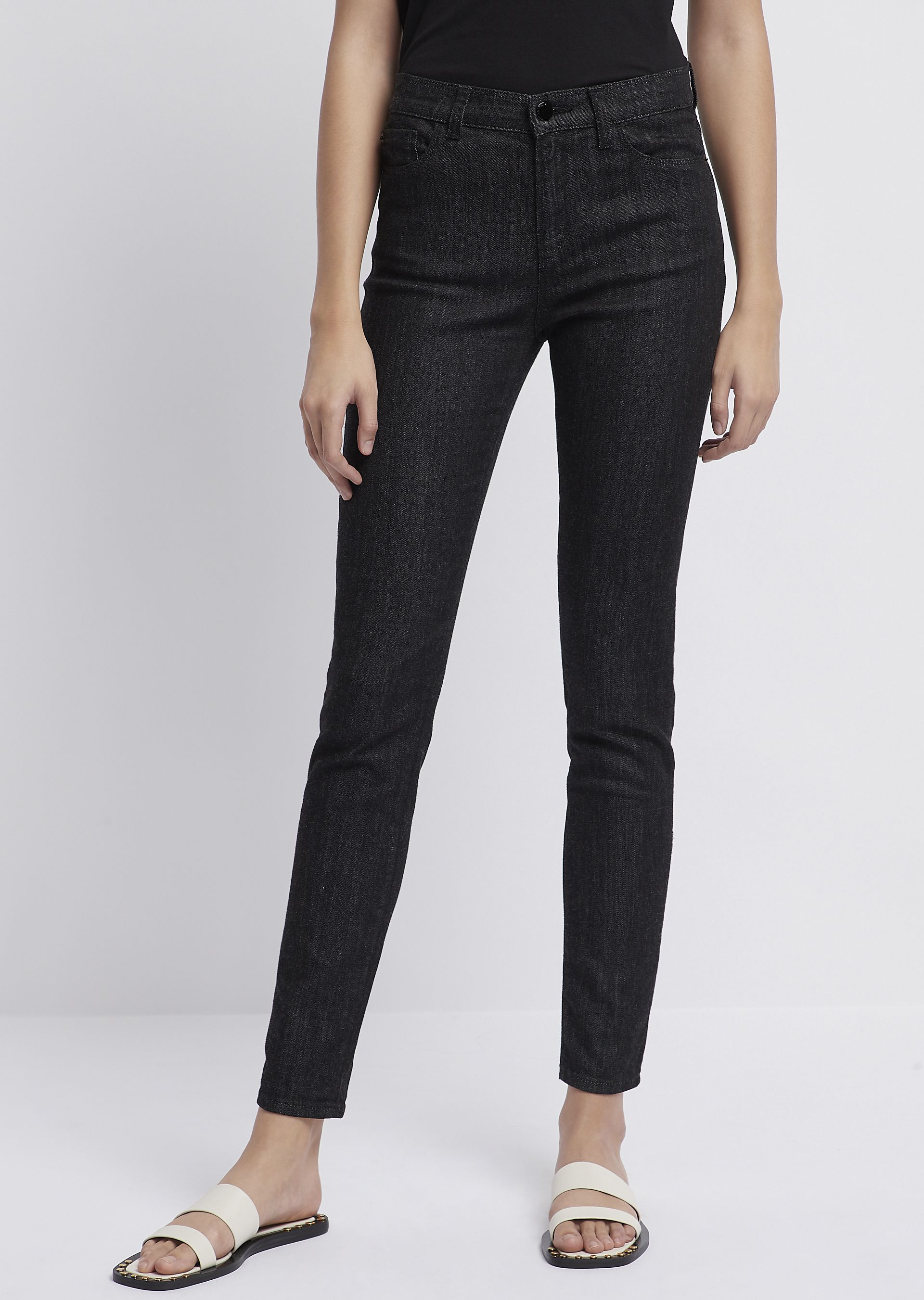 black armani skinny jeans