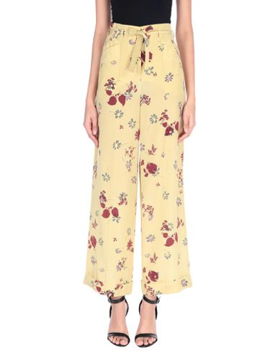 Valentino Casual Pants In Yellow