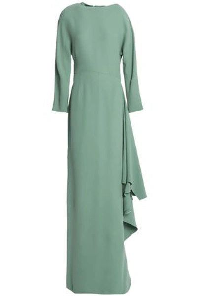 Valentino Draped Crepe Gown