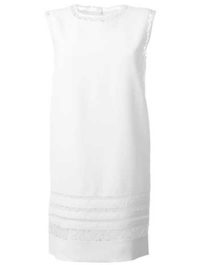 Ermanno Scervino Lace Detail Shift Dress - White