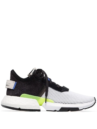 Adidas Originals Adidas White And Black Pod S31 Mesh Sneakers In Multi