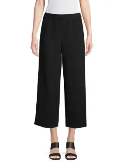 Helmut Lang Women's Julian Cropped Wide-leg Pants In Black