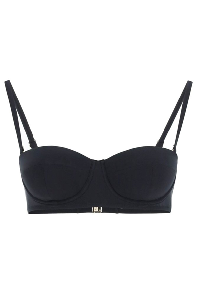 Dolce & Gabbana Balconette Bandeau Bikini Top In Black