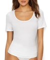 Hanro Cotton Sensation Short Sleeve Undershirt In White