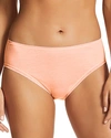 Fine Lines Pure Cotton High-cut Briefs In Blush