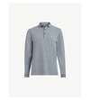 Allsaints Reform Cotton-piqué Polo Shirt In Arctic Blue Ma