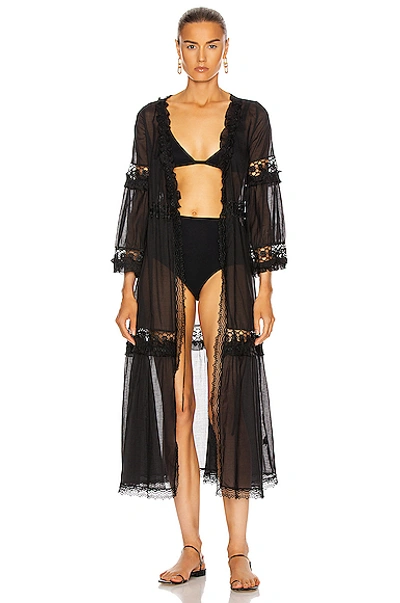 Charo Ruiz Full-length Jacket In Black