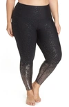 Beyond Yoga Alloy Ombré Leggings In Black Gunmetal Speckle