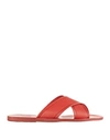 Ancient Greek Sandals Sandals In Red
