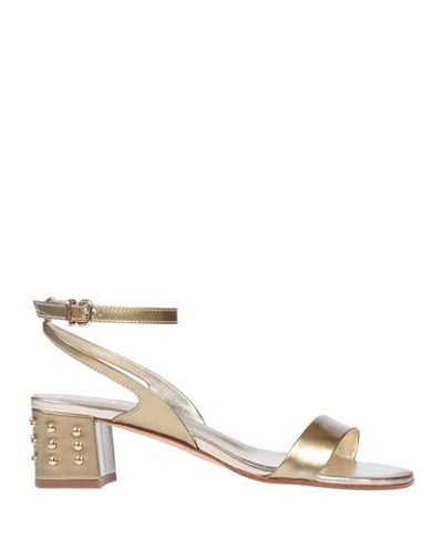 Tod's Sandals In Gold
