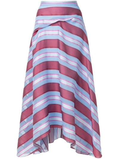 Sies Marjan Striped Skirt In Azure