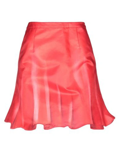 Moschino Midi Skirts In Red