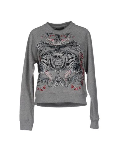 Alexander Mcqueen Sweatshirt In Grey