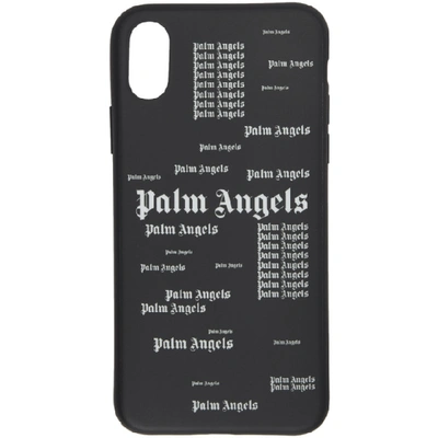 Palm Angels Logo Phone Case In 1001 Blkwht