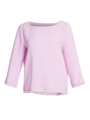 eileen fisher fringe hem sweater