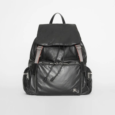Burberry The Extra Large Rucksack In Nappa Leather In Black