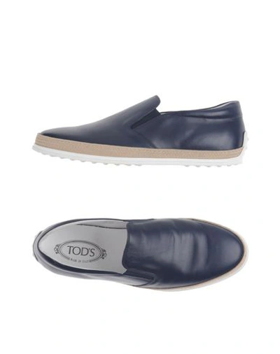 Tod's Sneakers In Dark Blue