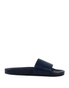 Balenciaga Sandals In Dark Blue