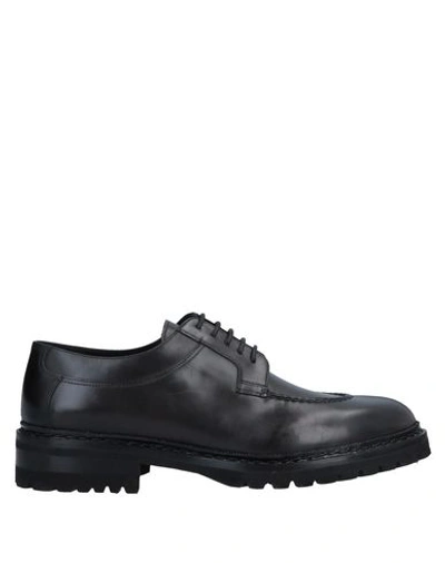 Santoni Laced Shoes In Black