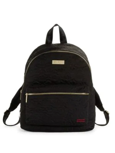 Peace Love World Star-quilted Backpack In Black