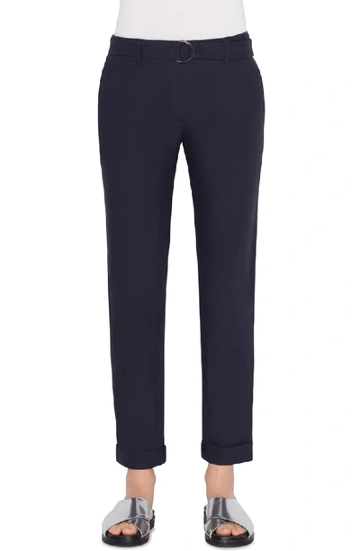 Akris Punto Fallon Chino Style Pants In Blue Scuro