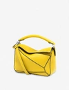 Loewe Puzzle Mini Leather Shoulder Bag In Yellow