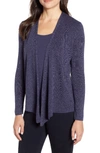 Nic + Zoe 4-way Convertible Lightweight Cardigan In Navy