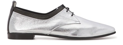 Pierre Hardy Alpha Oxford Shoes In Lamb-calf Multi Silver-white