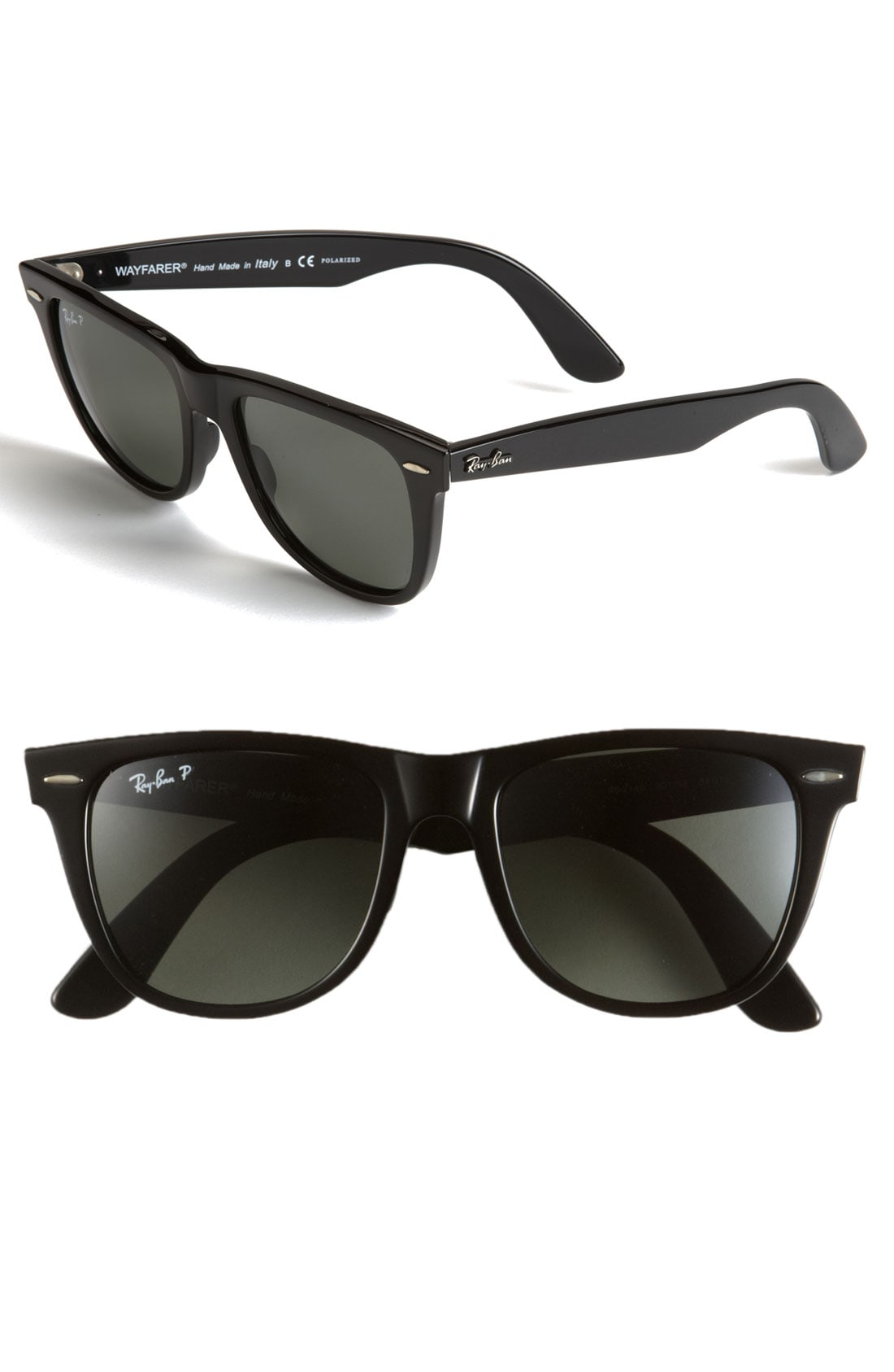 Ray Ban Classic Wayfarer Polarized 54mm Sunglasses - Black | ModeSens