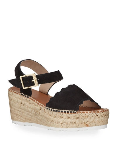 Andre Assous Women's Cacia Platform Wedge Espadrille Sandals In Black