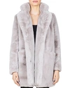 Apparis Sophie Faux Fur Coat In Cloud