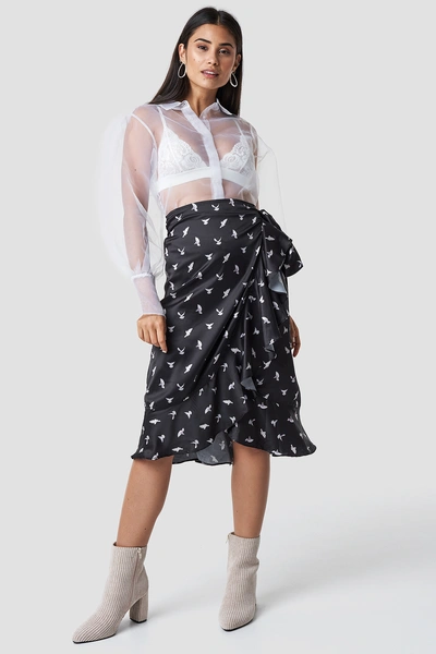 Aéryne Paris Mellie Skirt Black In Colombe Petit