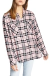 Sanctuary Boyfriend For Life Shirt In After Party Plaid