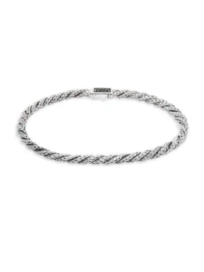John Hardy Black Sapphire Sterling Silver Chain Bracelet