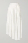 Isabel Marant Dolman White Pleated Long-liquid Asymmetric Maxi Skirt