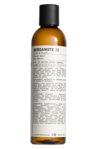 Le Labo Bergamote 22 Shower Gel, 237ml - One Size In Colorless