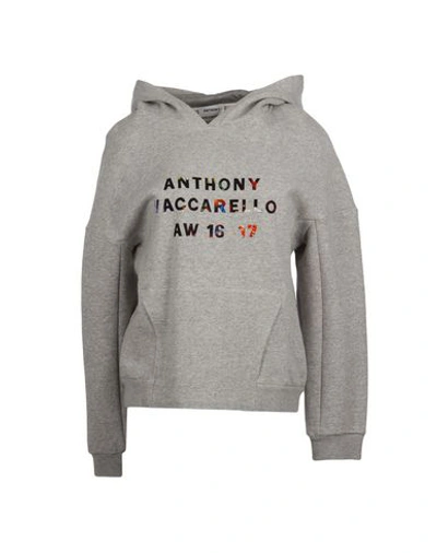 Anthony Vaccarello Sweatshirts In Grey